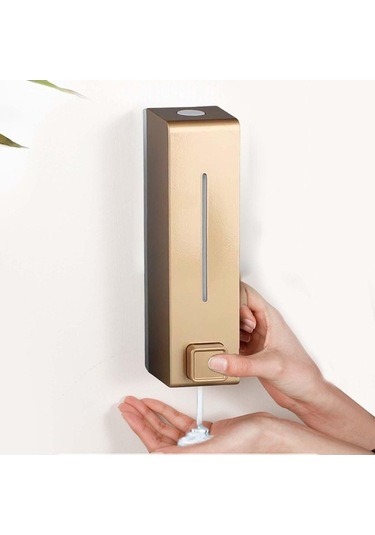 Didadodo Suntek 600ml Sabunluk Duvara Monte Banyo Duş Şampuanı Otel Altın, Gümüş Renk Seçeneği 11.8x5cm Çift Kişilik