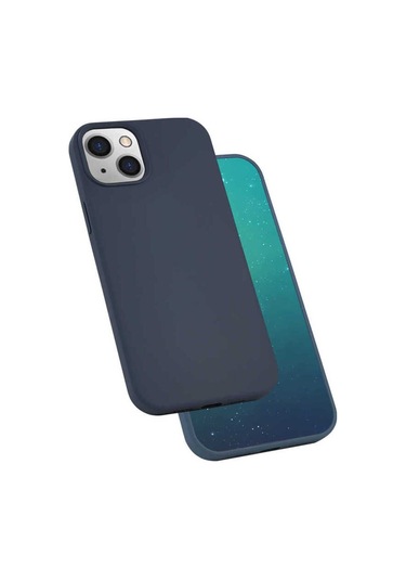 İphone Uyumlu 13 Mini Uyumlu Blt Silk Silikon-lacivert