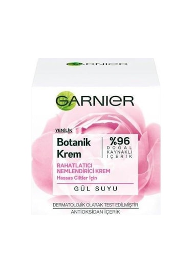Garnier Botanik Gül Suyu Özlü Hassas Ciltler için Nemlendirici Krem 50 ML