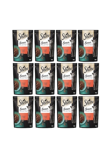 Sheba Sığırlı Yetişkin Kedi Maması 12 x 85 G