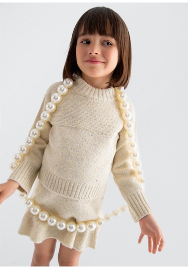 Mayoral Abel&lula Kız Çocuk Triko Etek Takım Bej