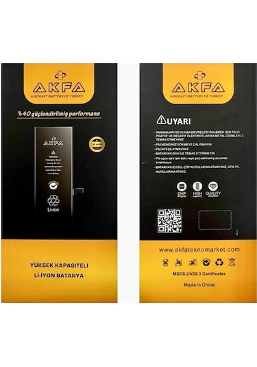 Akfa Apple Uyumlu iPhone  12 Mini Telefon Batarya- 2227 Mah+tamir Seti Model:86498655612