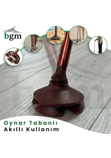 Bronz Akıllı Baston-- Yüksek Kalite Denge Bastonu Kahverengi/bronz