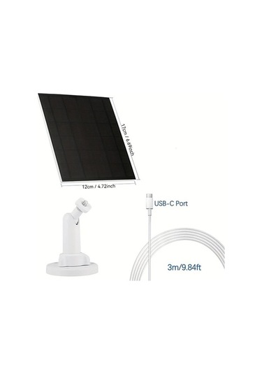 Besthome1 Dream011 3w Usb C Portu 360 Derece Ayarlanabilir Stand, Yüksek Kaliteli Sarj İstasyonu, Güvenlik Kameraları İçin Day