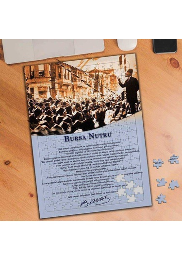 Atatürk Bursa Nutku 240 Parça Puzzle Yapboz-74846