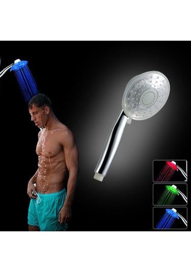 Ulzyvf Led Duş Başlığı - Su Sıcaklığına Göre Renk Değiştiren, Pilsiz Banyo Aydınlatması Diğer