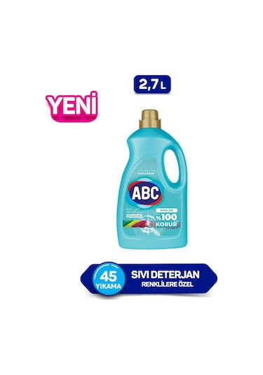 ABC Renklilere Özel Sıvı Deterjan 2.7 lt