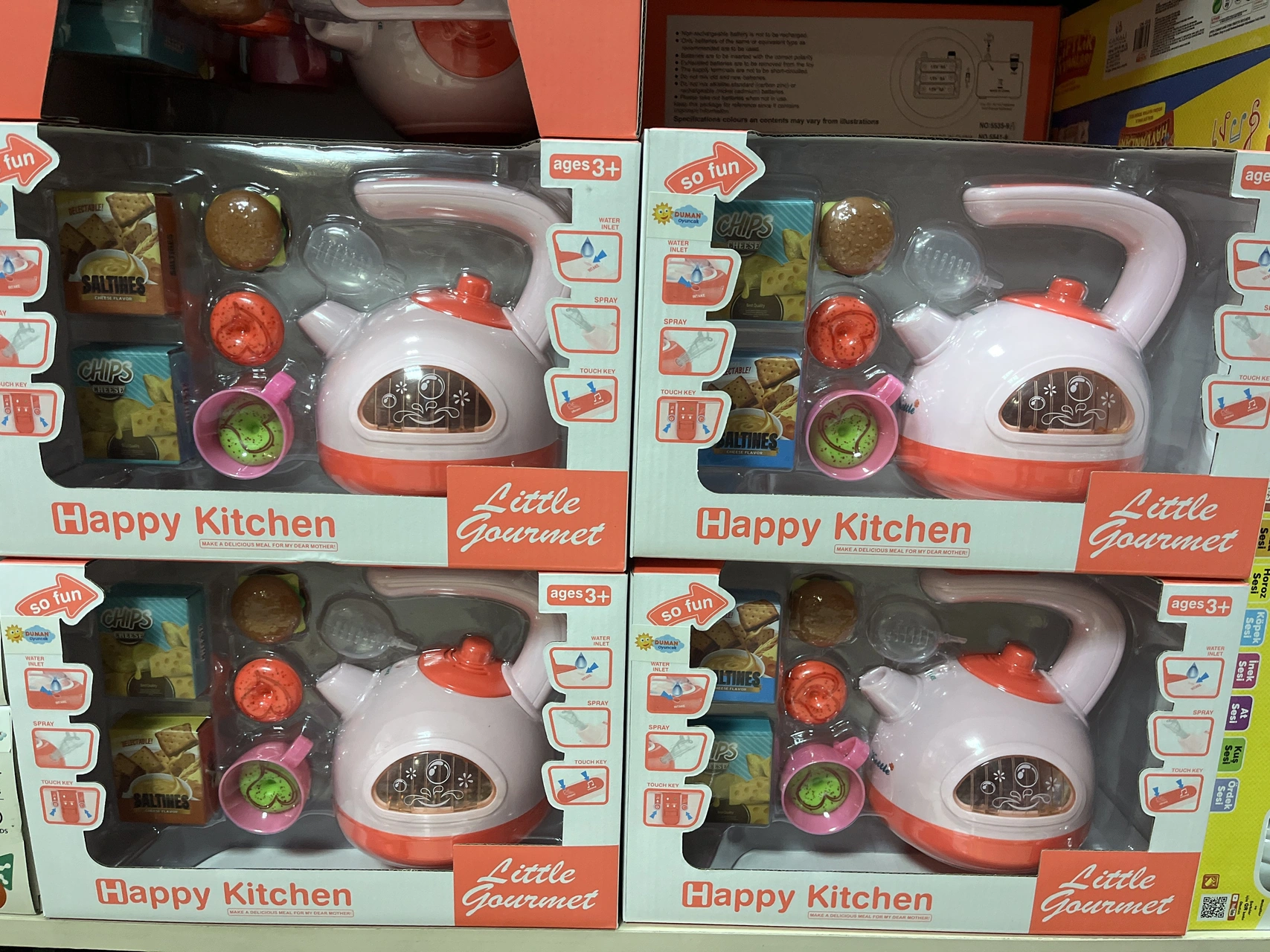 Pilli Işıklı Sesli Duman Çıkaran Kettle Oyun Seti