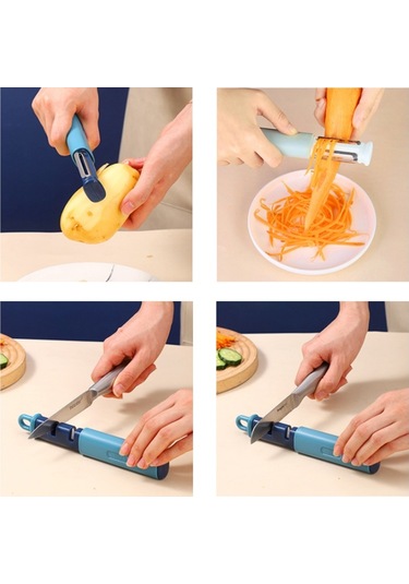 2 Arada 1 Paslanmaz Çelik Soyucu Tungsten Çelik Bileme Turuncu Diğer