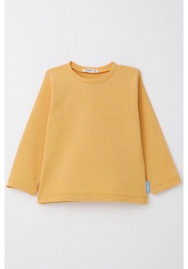 Breeze Erkek Çocuk Uzun Kollu Tişört Basic 1-4 Yaş, Hardal Sarı Hardal Sarı