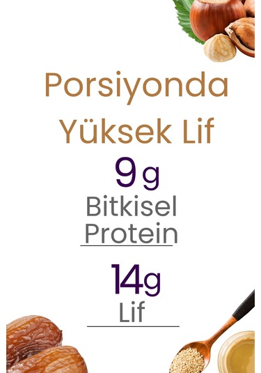Meyveli Tahinli & Fındıklı Protein Topları 55gr X3 Adet