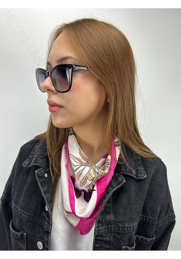 Çok Renkli, Fular 1, 54cmx54cm Çok Renkli