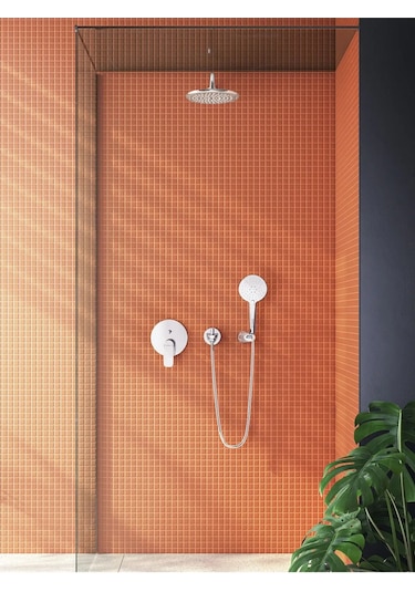 Shine Round A45627sta 3f El Duşu Takımı, Krom Krom