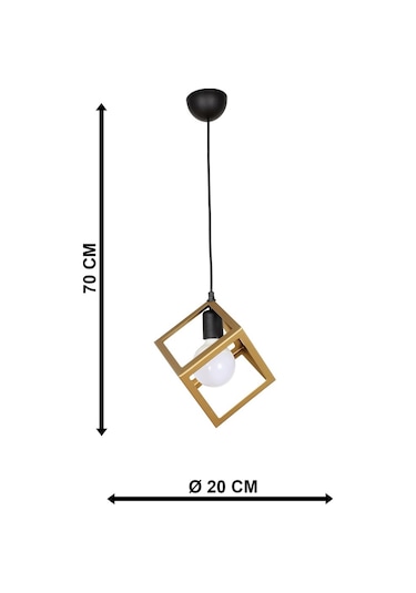Küp Tekli Eskitme Avize
