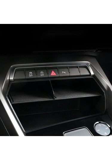 Geeksen 2021 Audi A3l İç Mekan Dekorasyon Aletleri: Özel Olarak Tasarlanmış Siyah Kontrol Panel Depolama Kutusu - İç Döşeme Yenileme Ve Organizasyon