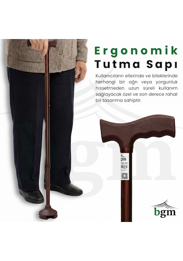 Bronz Akıllı Baston-- Yüksek Kalite Denge Bastonu Kahverengi/bronz