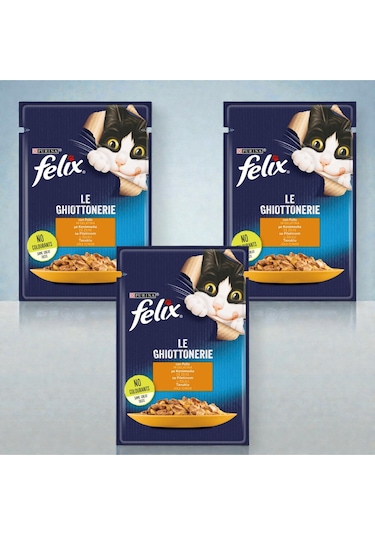 Felix Tavuklu Yaş Kedi Maması 85 G X 3 Adet