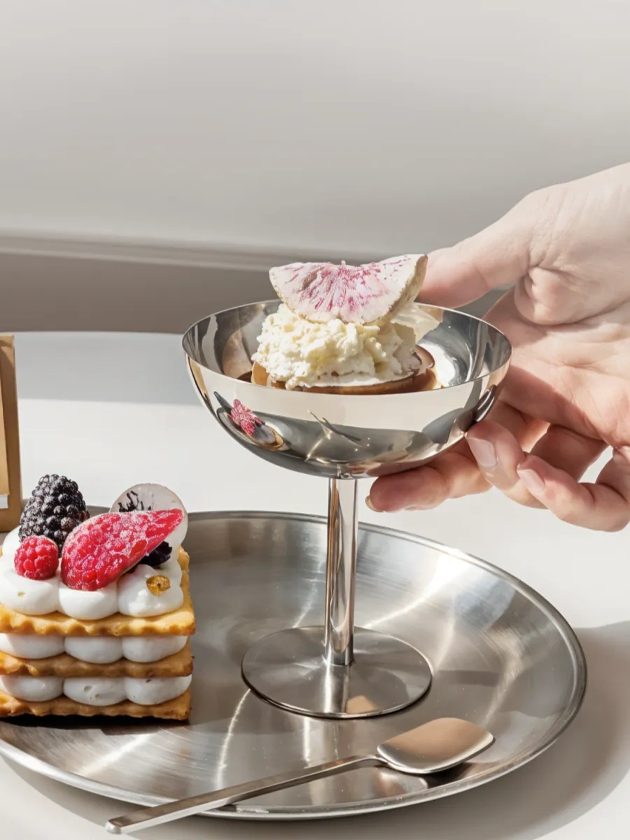 Astra Ant Ayaklı Metal Dondurma Kasesi 321904644