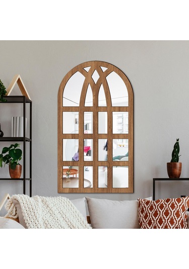 Suntek Kemerli Bölmesi Ayna Duvara Monte Dekoratif Akrilik Camı Kahverengi