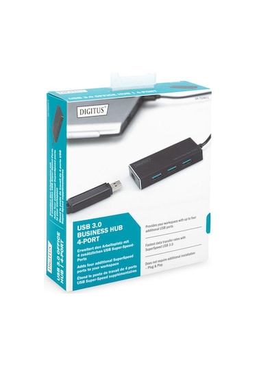 Digitus Usb 3.0 Office Çoklayıcı. 4 Portlu