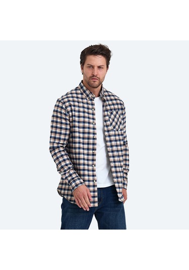 The Crow MANCHESTER Erkek  Lacivert Gömlek