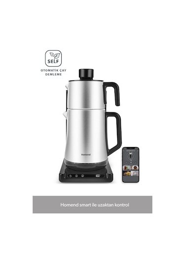 Homend Smart Royaltea Plus 1781H 2In 1 Inox Wifi Otomatik Çay Ve Türk Kahve Makinesi