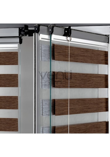 Bambu Cam Balkon Yapıştırmalı Zebra Perde
