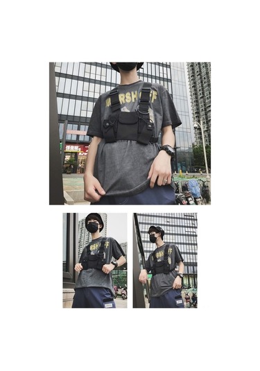 Besthome1 Askılı Camouflage Vesta Çantası - Oxford Kumaş, Kemerli Outdoor Sırt Çantası Haki Haki