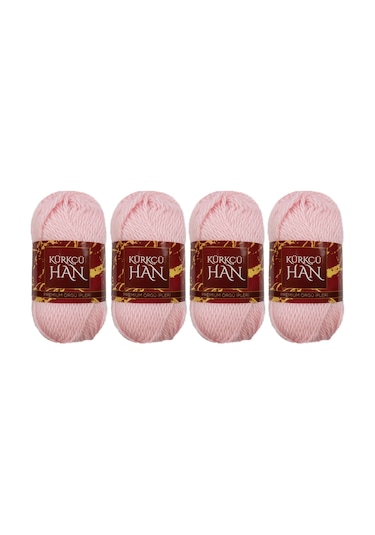 Kürkçü Han Boni %100 Akrilik Örgü İpi 35g 59m 4 Lü Paket Bebek Pe