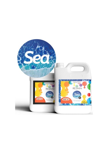 Sea 5000 G A+B Deniz Dalgası Efekti Için Şeffaf Epoksi Reçine