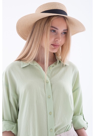 Fashion Friends Bayan Gömlek 25y0051k1 Yeşil Yeşil