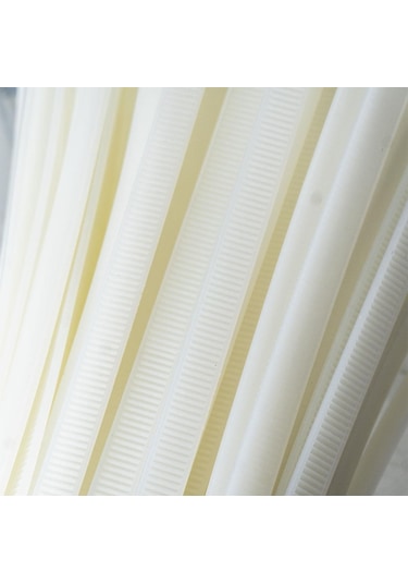 Master 505369 Plastik Kablo Bağı Cırt Kelepçe 8x650 Mm Beyaz 100 Adet
