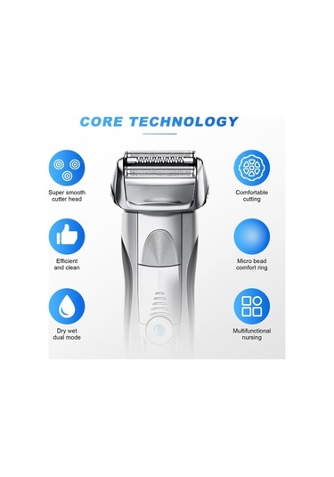 Braun Serisi 7 Tıraş Makinesi 70s Yedek Elektrikli Tıraş Makinesi Başlıkları 720s 790cc 760cc 765c 795cc 9565 9585 7840s Gümüş