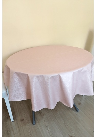 Altı Astarlı Yuvarlak Muşamba Masa Örtüsü -140 Cm Çap-elg6