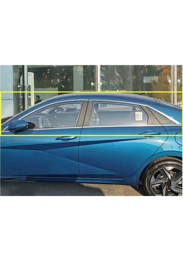 Hyundai Elantra Krom Cam Çerçevesi Set 2020- 12 Parça