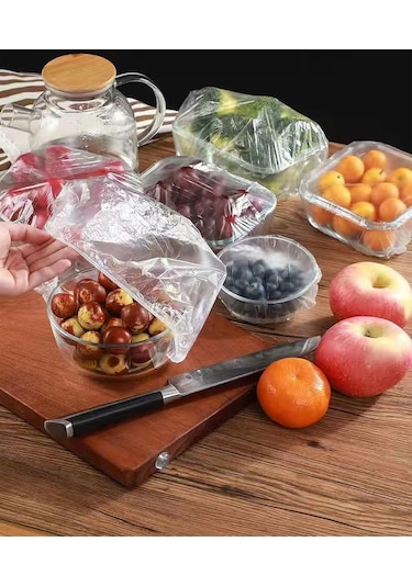Geeksen Esnek Kenarlı Evrensel Gıda Saklama Kapakları, 300 Adet, Yeniden Kullanılabilir, Mutfak Düzeni İçin Pratik Diğer
