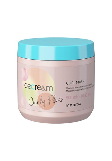 Inebrya Ice Cream Curl Plus - Kivircik Saclar İcin Nemlendirici Maske 500 Ml