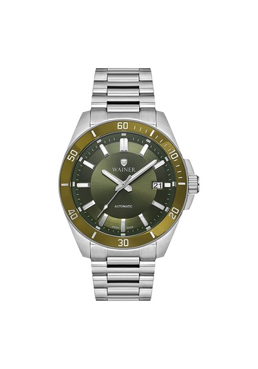 Wainer Wa.25540-d Erkek Kol Saati Gümüş - Yeşil