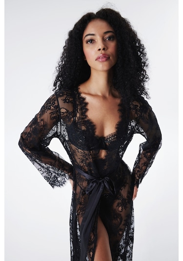 Penti Pirra Lace Dantel Siyah Sabahlık Plknmdeg24sk-bk3 Siyah