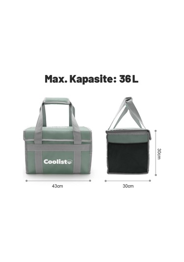 Coolist Cl36lg 36 Litre Katlanabilir Termos Bez Çanta / Buzluk Fr Cl36lg