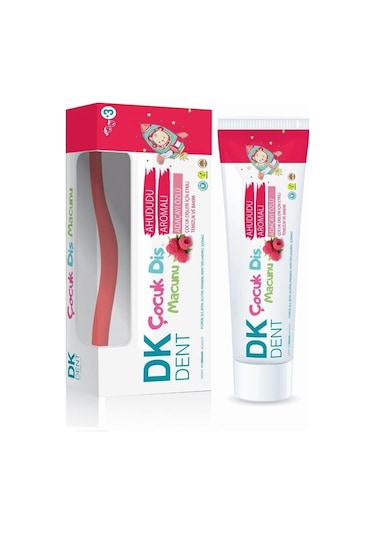 Dermokil DK Dent Ahududu Aromalı ve Adaçayı Özlü Çocuk Diş Macunu 50 ML + Diş Fırçası