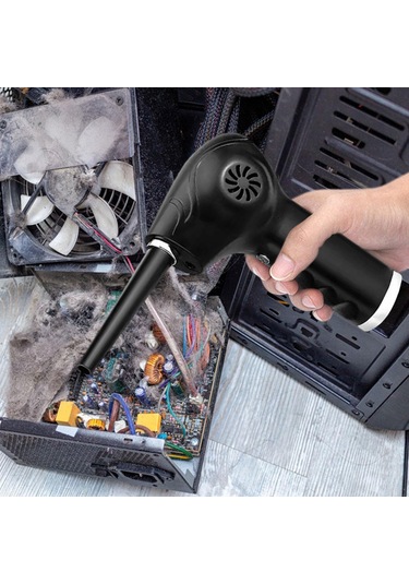 Suntek Elektrikli Mini Akülü Hava Silgi Araç Konsolu Siyah Siyah