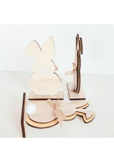 Homyl Paskalya Tavşanı Süslemeleri Zanaat Parti Hediye Yeşil