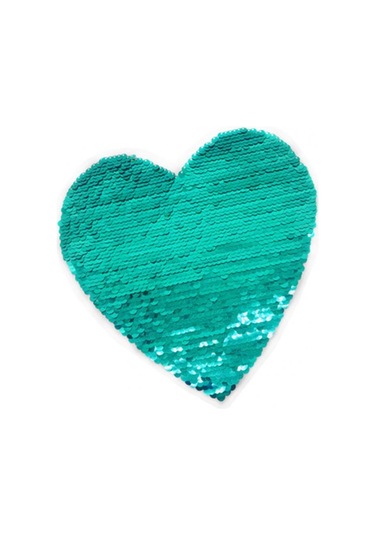 Suntek Aşk Kalbi - Aplike Renk Değiştiren Yama Üzerine Payet Dikmek Nakışlı El Sanatları