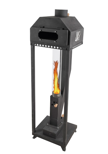 A003 60'lık Fırınlı Alev Lambası Pelet Soba