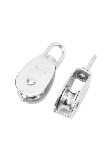 Fortunelane 3 Adet M32 Çelik Katrol Seti - 360 Derece Döner, 250 Kg Kapasite, Kamp Ve Yürüyüş İçin U Tipi Çok Renkli