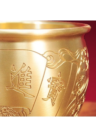 Opulentliving Suntek Hazine Kavanozu, Pirinç Sanat Heykel, 11.8cmx9cm, Ofis-ev Dekorasyonu, Hediyelik 11.8cmx9cm