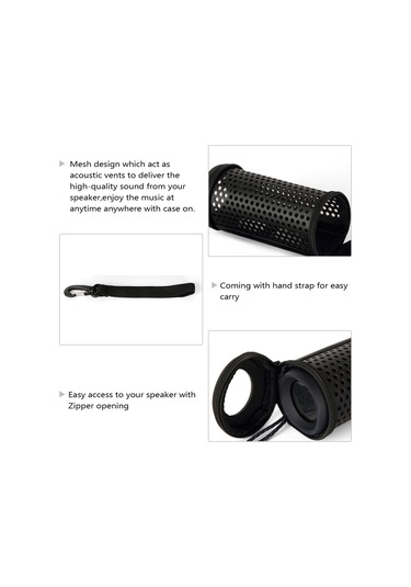 Yifomall Jbl Flip4 İçin Taşınabilir Sesi Geçiren Sabit Kılıf - Eva+pu Deri Müzik Kutusu, Elden Taşınabilir Koruyucu Çantası