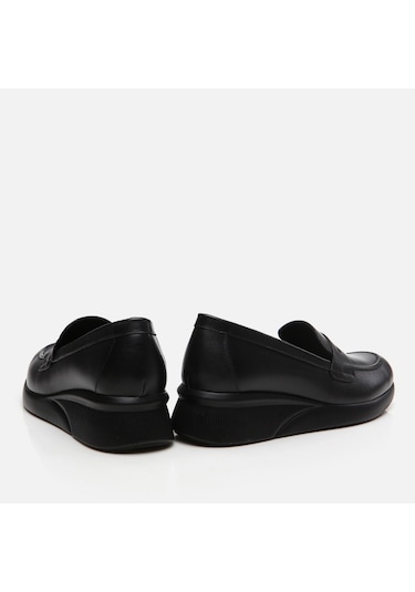 Hotiç Hakiki Deri Siyah Kadın Loafer 01ayh294700a100 Siyah