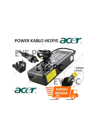 Acer Ferrari Laptop Adaptörü Şarj Şarz Aleti